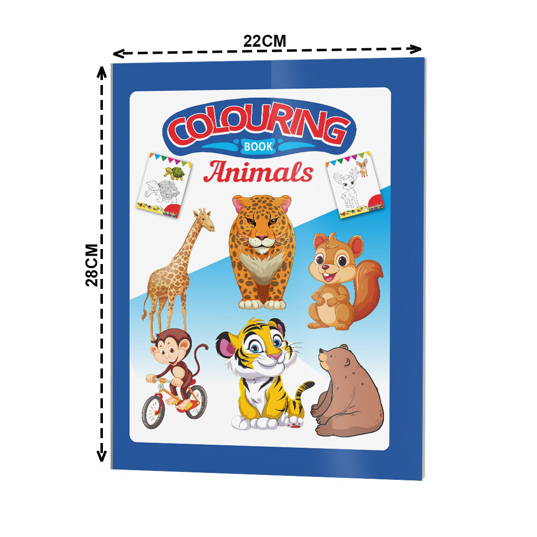 Animals Colouring Book for Kids – 32 Pages | Fun Learning Activity