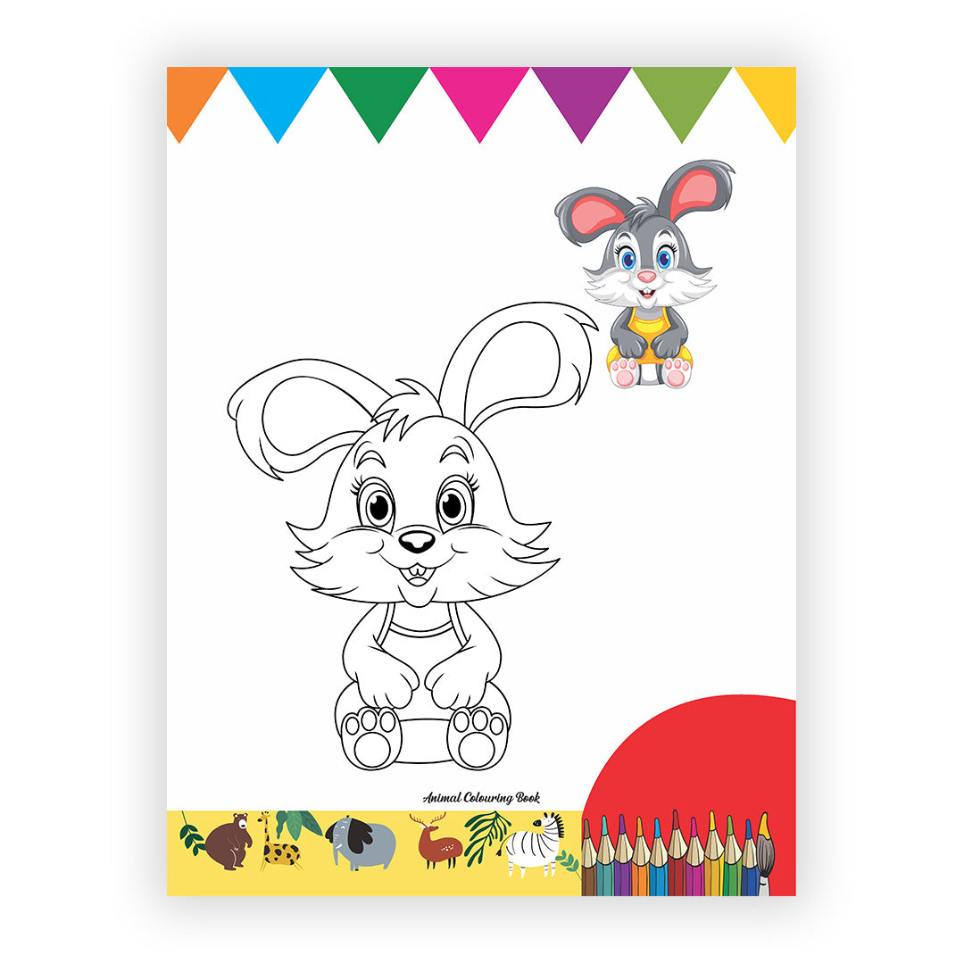 Animals Colouring Book for Kids – 32 Pages | Fun Learning Activity