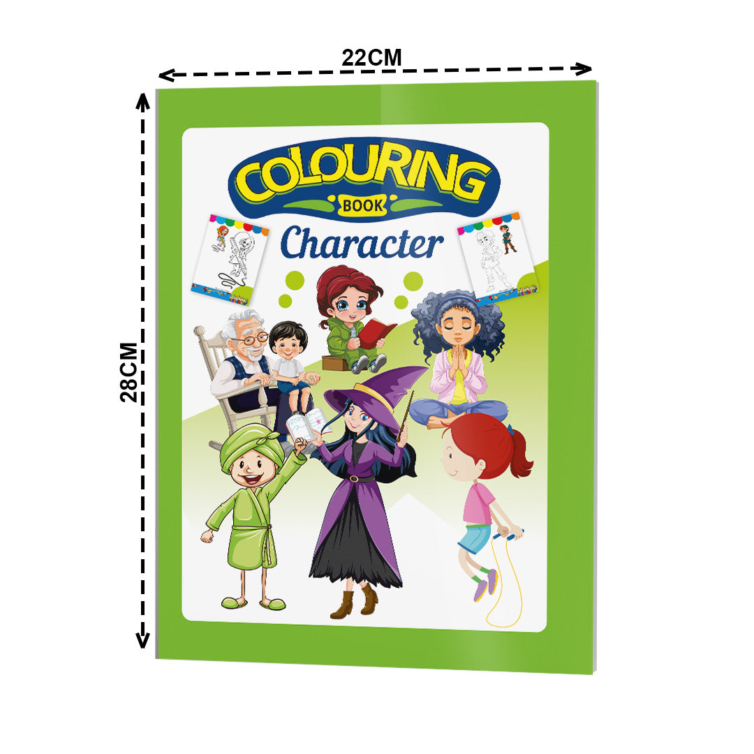 Characters Colouring Book for Kids – 32 Pages | Fun & Learning Activity