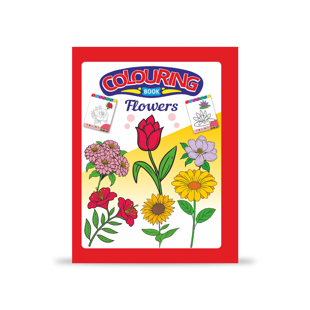 Flower Colouring Book for Kids – 32 Pages | Fun Learning Activity