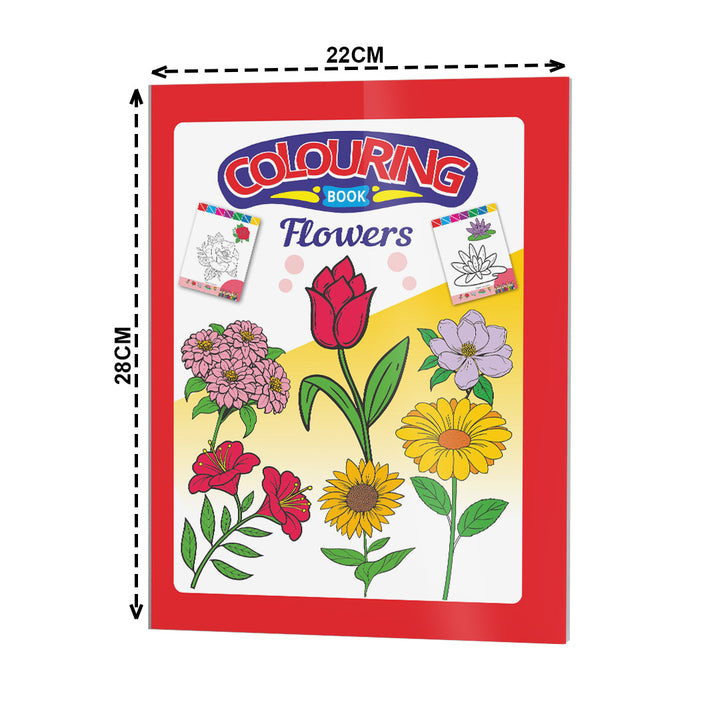 Flower Colouring Book for Kids – 32 Pages | Fun Learning Activity