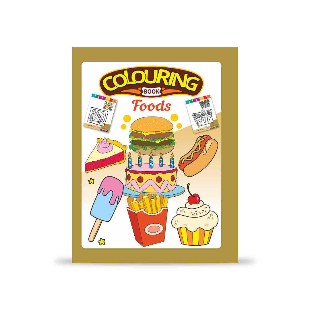 Foods Colouring Book for Kids – 32 Pages | Fun Learning Activity