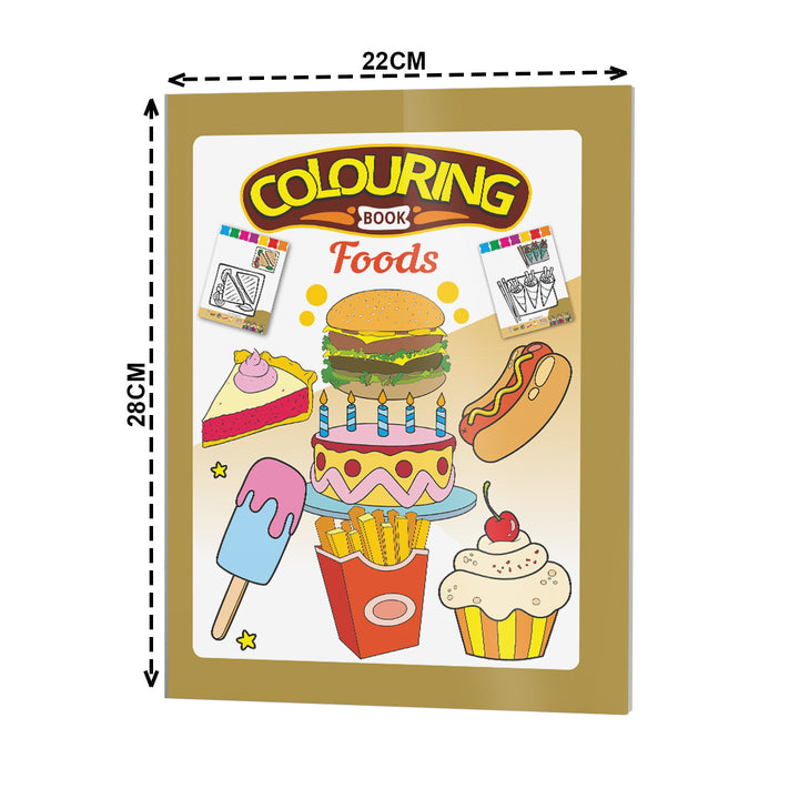 Foods Colouring Book for Kids – 32 Pages | Fun Learning Activity