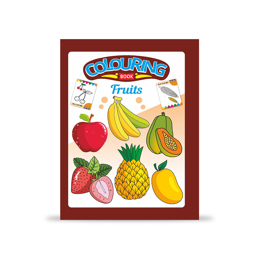 Fruits Colouring Book for Kids – 32 Pages | Fun Learning & Creative Activity