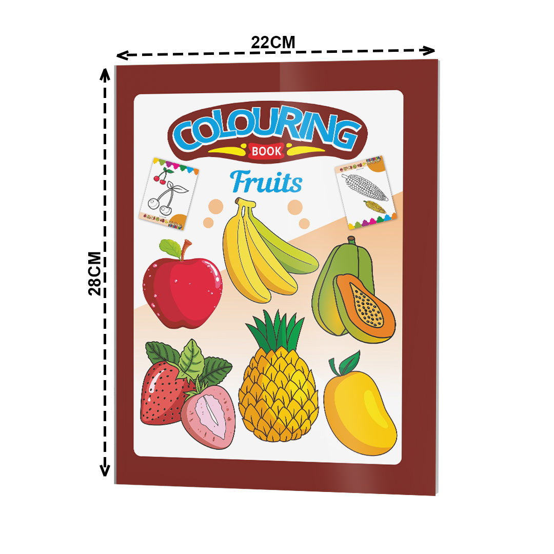 Fruits Colouring Book for Kids – 32 Pages | Fun Learning & Creative Activity