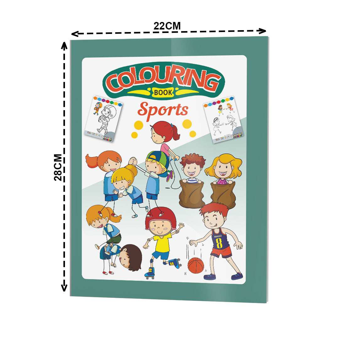 Sports Colouring Book for Kids – 32 Pages | Fun Learning Activity