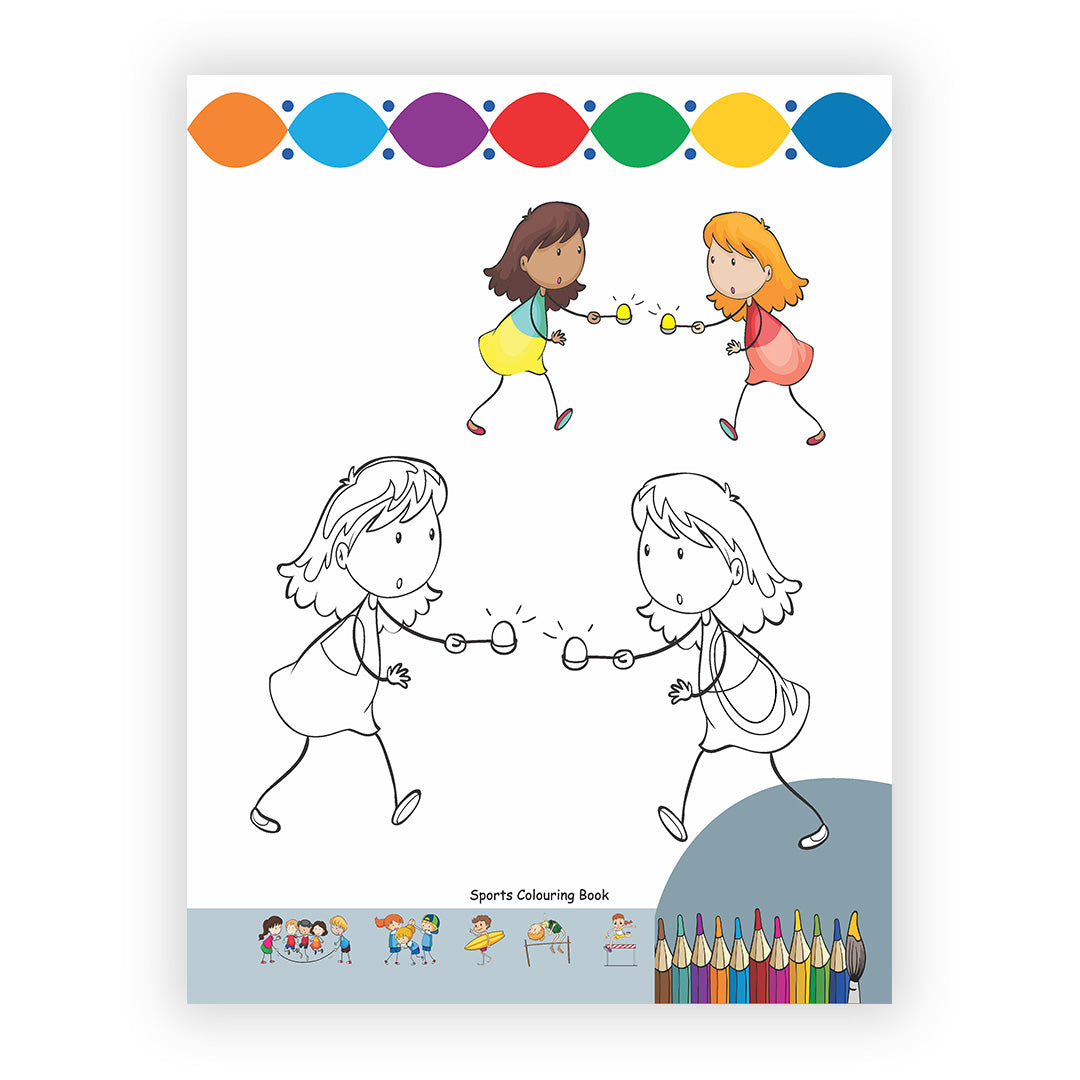 Sports Colouring Book for Kids – 32 Pages | Fun Learning Activity
