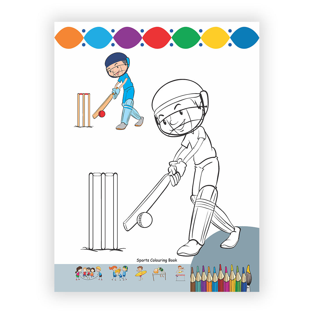 Sports Colouring Book for Kids – 32 Pages | Fun Learning Activity