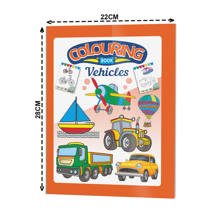 Vehicles Colouring Book for Kids – 32 Pages | Fun Learning Activity